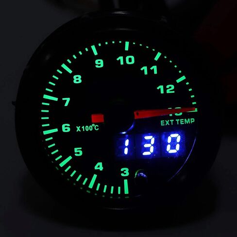 KIMISS Universal Digital LED Temperature Meter for Car 12V, 2in Bright Display in Saudi Arabia