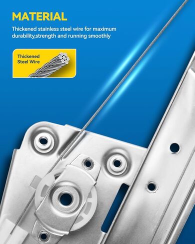 PHILTOP 748-045 منظم نوافذ الطاقة لجانب الركاب الخلفي الأيمن مع محرك متوافق مع Honda Accord 2003 2004 2005 2006 2007 in Kuwait