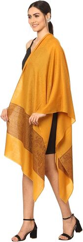 Pashtush Women's Wool Stole Free Size Coffee in Saudi Arabia