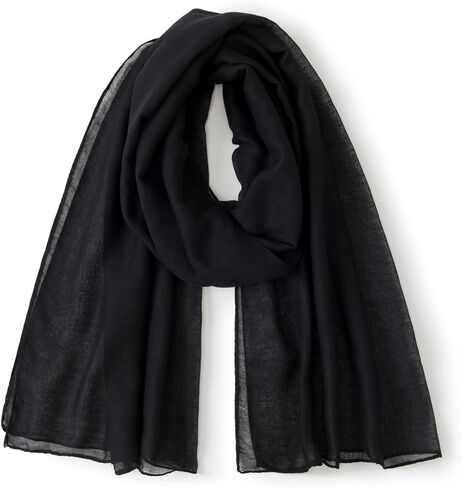 Men's Oversized Voile Scarf 35"x71" (90x180 cm) - Lightweight Breathable, Urban Style Neck Warmer | Gift Packaging Included in Saudi Arabia
