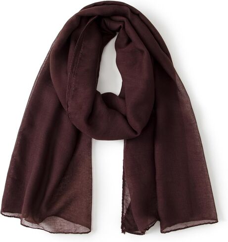 وشاح فوال كبير الحجم للرجال مقاس 35 × 71 بوصة (90 × 180 سم) - خفيف الوزن ومسامي، لتدفئة الرقبة على الطراز الحضري | تتضمن عبوة الهدايا in Kuwait