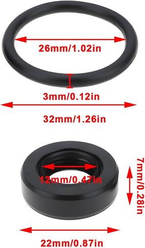 4pcs Car Distributor O Ring Seal Kit 30110-PA1-732 30130-PC6-003 Compatible with Honda Civid 1997-2002 in Saudi Arabia