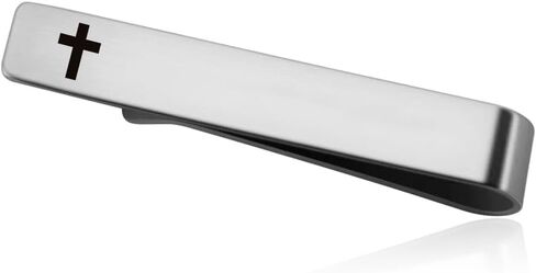 Cross Tie Clip for Men Pastor Officiant Tie Bar for Grandson Brother Son 1st First Communion Decorations for Boys Son Nephew Religious Confirmation Gifts for Boys Brother Grandson Cross Tie Bars in Saudi Arabia