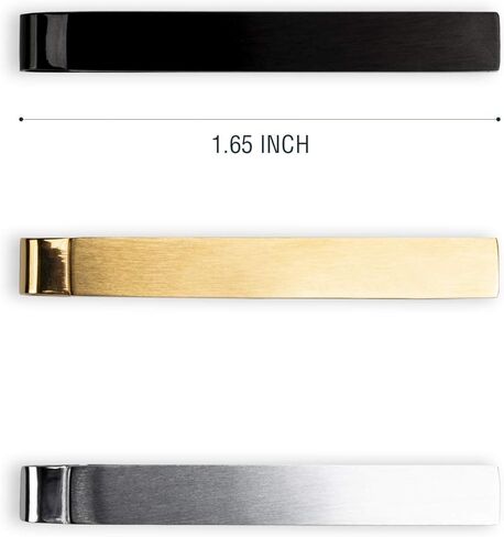 مجموعة السفر ذات الياقة المغناطيسية المتنوعة من Würkin Stiffs | حافظة محفظة جلدية سوداء | مجموعة مشبك شريط التعادل النحيف | مجموعة من 3 مشابك ربطة عنق مصقولة مقاس 1.65 بوصة | كما رأينا في Shark Tank in Kuwait