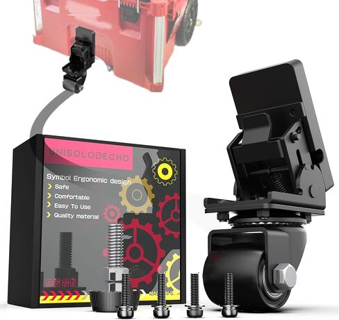 مجموعة عجلات أمامية معدنية مطورة تناسب ميلووكي 48-22-8427/8426 صندوق أدوات التدحرج - ملحقات لصندوق أدوات التغليف، تصميم قابل للطي لسهولة التخزين والشحن in Kuwait