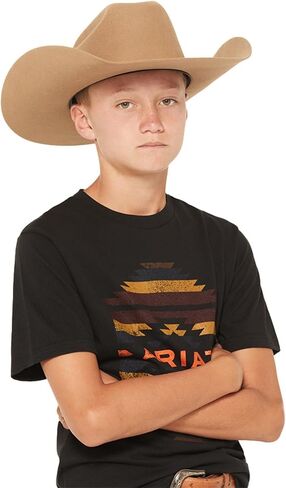 تي شيرت ARIAT للأولاد من Boot Barn Exclusive Zapoteco Southwestern برسومات بأكمام قصيرة وشعار in Saudi Arabia