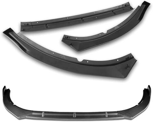 Q1-TECH, 9 PCS Front Bumper Body Kit Lip & Side Skirt Extensions Diffuser Set Compatible with 2014-2015 Kia Optima (Do Not Fit Hybrid Model), Spoiler Air Chin Body Splitter, Painted Carbon Fiber in Kuwait