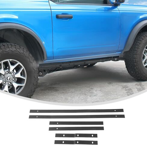 Linskip طقم هيكل جانبي مقولب متوافق مع بابين Ford Bronco 2021-2025، تنانير جانبية وأغطية لحام قرصة لملحقات Bronco الخارجية in Saudi Arabia