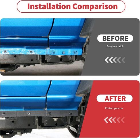 Linskip طقم هيكل جانبي مقولب متوافق مع بابين Ford Bronco 2021-2025، تنانير جانبية وأغطية لحام قرصة لملحقات Bronco الخارجية in Saudi Arabia