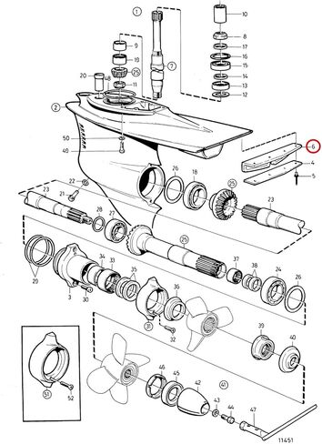 872438 Non-Return Valve For Volvo Penta DP-C1 DP-D1 DP-S DP-E SP-E AD TAMD KAD TMD MD in Kuwait
