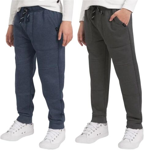 Lee Youth Boy's 2 Pack Rugged Knee Jogger Pant (US, Alpha, Small, Regular, Blue (Navy Blue/Charcoal Gray)) in Saudi Arabia