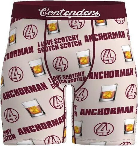 سراويل داخلية قصيرة من Contenders x Anchorman - ملاءمة مطاطية فائقة النعومة - ملابس داخلية للرجال لا يمكن ركوبها - للارتداء طوال اليوم in Kuwait