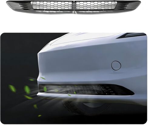 حشوات شبكة ممتصة للصدمات الأمامية متوافقة مع موديل 2019-2023 Tesla 3، غطاء شبكة تهوية لمدخل الهواء الأمامي قابل للإزالة، بديل مع ملحقات الحماية لـ Tesla in Kuwait