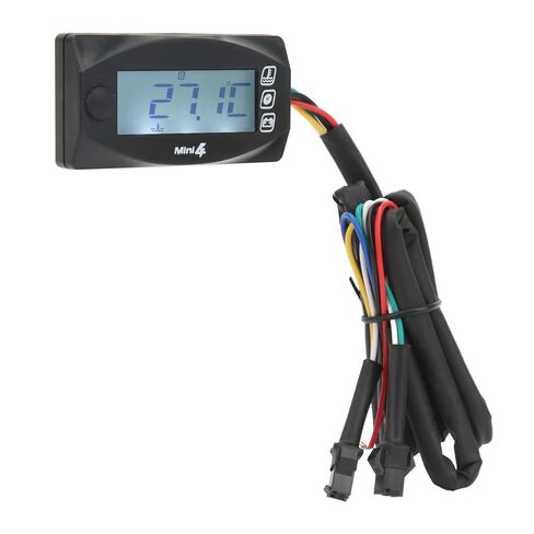 دراجة نارية 4 في 1 درجة حرارة جهد مرن مع إضاءة خلفية زرقاء للدراجات النارية، DC12V عالمي لعشاق الدراجات النارية - بلاستيك وشاشات LCD (#3) in Saudi Arabia