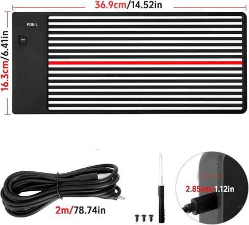 Dent Puller PDR Light Wireless LED Dent Line Board عاكس، USB قابل لإعادة الشحن ويعمل بالبطارية، أدوات PDR لإصلاح انبعاجات السيارة وإزالة الانبعاجات بدون طلاء (البطارية غير متضمنة) in Kuwait