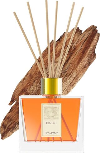 موزع روائح هينوكي ريد - رائحة فندق ريوكان اليابانية الفاخرة، عطر زن فورست السرو وخشب الأرز، مجموعة هدايا العلاج العطري في المنتجع الصحي المنزلي، 6.4 أونصة سائلة (خشب هينوكي) in Kuwait