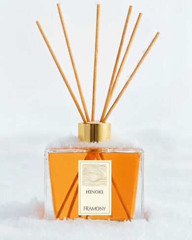 موزع روائح هينوكي ريد - رائحة فندق ريوكان اليابانية الفاخرة، عطر زن فورست السرو وخشب الأرز، مجموعة هدايا العلاج العطري في المنتجع الصحي المنزلي، 6.4 أونصة سائلة (خشب هينوكي) in Kuwait