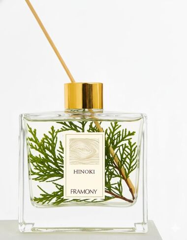 موزع روائح هينوكي ريد - رائحة فندق ريوكان اليابانية الفاخرة، عطر زن فورست السرو وخشب الأرز، مجموعة هدايا العلاج العطري في المنتجع الصحي المنزلي، 6.4 أونصة سائلة (خشب هينوكي) in Kuwait