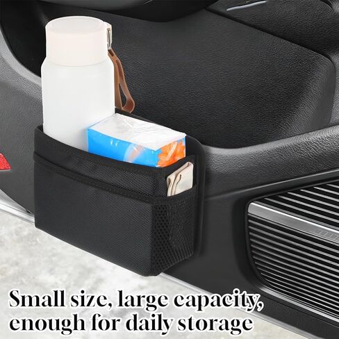 Mini Car Trash Can Hanging Car Trash Bin Foldable Waterproof Garbage Organizer Vehicle Essentials Garbage Can for Most Cars, Home and Office in Kuwait