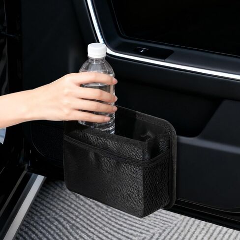 Mini Car Trash Can Hanging Car Trash Bin Foldable Waterproof Garbage Organizer Vehicle Essentials Garbage Can for Most Cars, Home and Office in Kuwait