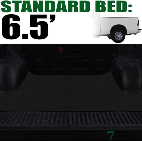 بطانة أرضية لسرير الشاحنة بخط أفقي من المطاط الأسود v2 متوافقة مع سرير 99-16 Ford F250 / F350 / F450 Superduty مقاس 6.5 قدم (78 بوصة) in Saudi Arabia