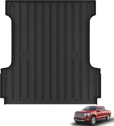 KARPAL Truck Bed Mat for Ford F150 & Lightning 2015-2025 (5.5FT Bed), All Weather TPE Truck Bed Liner Cargo Trunk Accessories for F150/Lightning in Saudi Arabia