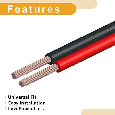 1 قطعة 8 AWG مقياس البطارية العالمية العاكس كابل لسيارة مركبة قارب RV كابل البطارية الشمسية المعلبة النحاس الأحمر 4.5FT 3/8 "العروة 5/16" العروة in Kuwait