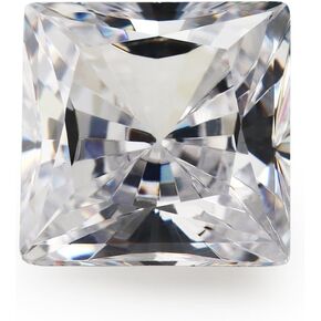 حجم 4x4 مللي متر ~ 8x8 مللي متر AAAAA شكل مربع مشع قطع أبيض فضفاض مكعب زركونيا حجر الأحجار الكريمة الاصطناعية (4x4 مللي متر 30 قطعة) in Kuwait