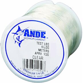ANDE Monofilament Premium 1 lb Clear 80# Test aprox 600yd - Ande Inc PC00010080, Fishing Line in Saudi Arabia