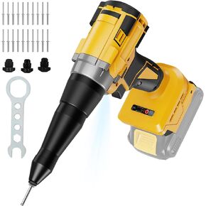 مسدس برشام كهربائي متوافق مع بطارية ديوالت 20 فولت، أداة برشام لاسلكية مع 3 مقاسات (1/8 بوصة، 5/32 بوصة، 3/16 بوصة)، مجموعة مسدس برشام بدون فرش (بدون بطارية) للإصلاح التلقائي بنفسك in Kuwait