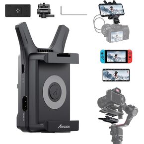Accsoon CineView Nano HDMI Image Transmission System, 5GHz Wireless Video Image Transmitter-with 4 RX Monitors, 500ft Range&0.06s Low Latency, for RS2/RS3/RS3 Pro/Camera Stabilizer in Saudi Arabia