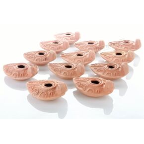 Lot of 12 HERODIAN OIL LAMP Ancient Biblical Antique Replica Israel Judaica in Saudi Arabia