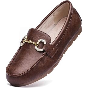 Women's Knit Slip On Loafers - Breathable Mesh Flats with Memory Foam Insole & Arch Support, Non-Slip Comfortable Shoes for Work Office Commute, Driving, Casual Daily Walking (Wide Foot Friendly) in Kuwait