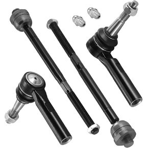 4 قطع ES3488 ES3493 طقم أطراف قضيب ربط أمامي داخلي/خارجي متوافق مع Chevy 1999-2006 Tahoe Silverado 1500، متوافق مع Cadillac Escalade ESV 2002-2006، مناسب لـ GMC Sierra 1500 Yukon in Kuwait