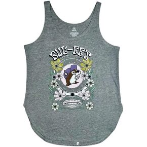 Buc-ee's 2026 Tank Top, Gray Heather, Graphic Print with Floral Design (US, Alpha, XX-Large) in Kuwait