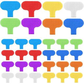 40 Pcs Write On Cord Labels Cable Labels Waterproof Durable Identification Wire Tags Multi Color for Electronics Management(8 Colors) in Kuwait