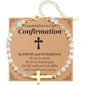 سوار متقاطع للفتيات المراهقات معمودية، المناولة المقدسة الأولى، هدايا تأكيد للنساء مجوهرات عيد الفصح in Kuwait