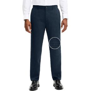 JEMLDL Men's Waffle Slim Fit Dress Pants Lightweight Breathable Casual Pants Skinny Slacks with Expandable Waist in Kuwait