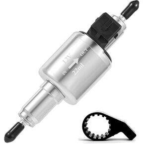 Diesels Heater Oil Fuel Pump, 12V Quieter Parking Air Heater with Bracket, Pulse Metering Gas Electric Fuel Pump Kit, Universal Replacement Part for 2-8KW Webasto Eberspacher Diesels Parking Heat-er in Kuwait