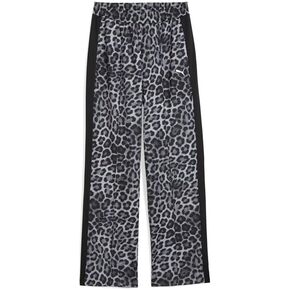 PUMA Womens T7 Leo Luxe Graphic Straight Pants Casual - Black in Saudi Arabia