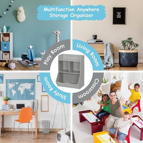 منظم تخزين ألعاب UTEX، حجرة تخزين ألعاب الأطفال مقاس 40 بوصة مع صناديق وصناديق ألعاب وتخزين لغرفة اللعب وغرفة النوم ومدرسة الحضانة، أبيض in Kuwait