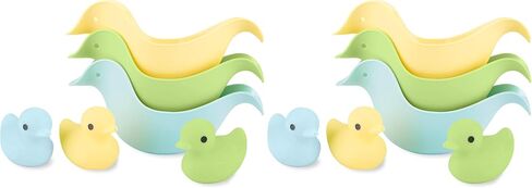 Simple Joys by Carter's Baby Duck Rinse Cups and Squirties Bath Toy Bundle, One Size in Saudi Arabia