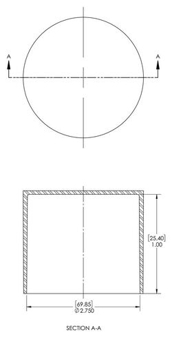Caplugs SC-2 3/4 SC Series – Plastic Sleeve Cap for Tube Ends, 100 Pack, Red LD-PE, 2.750" W x 1.00" L Threaded and Non-Threaded Tubing, Rods, Masking, Painting, Plating, Grit-blasting (99191299) in Kuwait