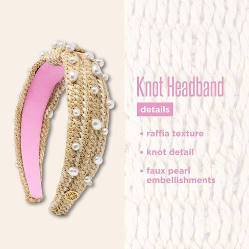 عصابة رأس للنساء من ليلي بوليتزر، عصابة رأس معقودة ملونة، إكسسوارات شعر لطيفة للنساء (الرافية) in Kuwait