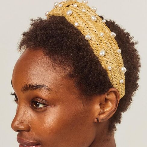 عصابة رأس للنساء من ليلي بوليتزر، عصابة رأس معقودة ملونة، إكسسوارات شعر لطيفة للنساء (الرافية) in Kuwait