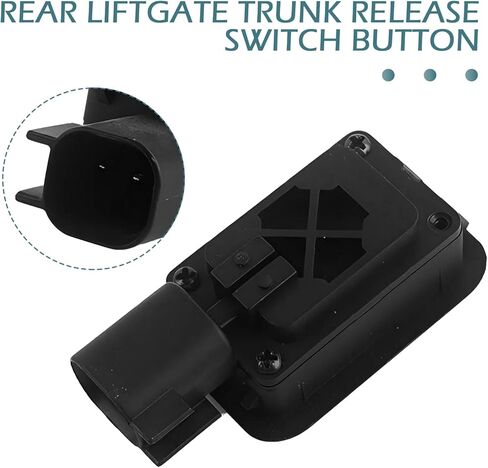 Rear Liftgate Hatch Release Switch, Rear Trunk Release Switch Button, Auto Tailgate Open Button Replacement, Compatible with Ford Edge Explorer F150 Fiesta Flex Fusion Escape (Black) in Saudi Arabia