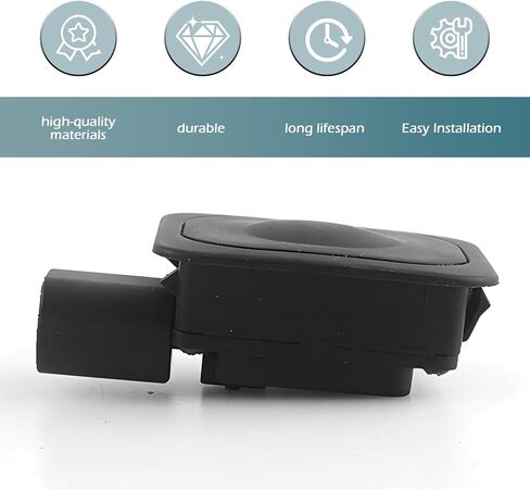 Rear Liftgate Hatch Release Switch, Rear Trunk Release Switch Button, Auto Tailgate Open Button Replacement, Compatible with Ford Edge Explorer F150 Fiesta Flex Fusion Escape (Black) in Saudi Arabia