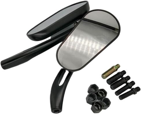 2 Pcs Pair Universal 8mm 10mm Motorcycle Mirror Scooter E Bike Rearview Mirrors Electromobile Back Side Convex Mirror Compatible With in Kuwait