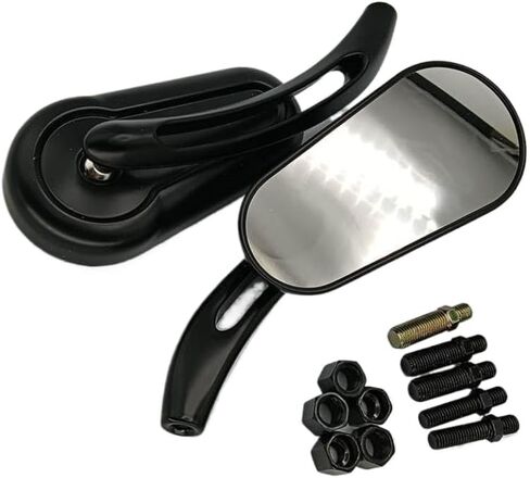 2 Pcs Pair Universal 8mm 10mm Motorcycle Mirror Scooter E Bike Rearview Mirrors Electromobile Back Side Convex Mirror Compatible With in Kuwait