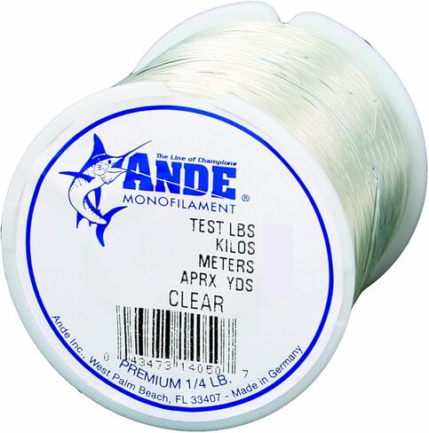 ANDE Monofilament Premium 1 lb Clear 80# Test aprox 600yd - Ande Inc PC00010080, Fishing Line in Saudi Arabia